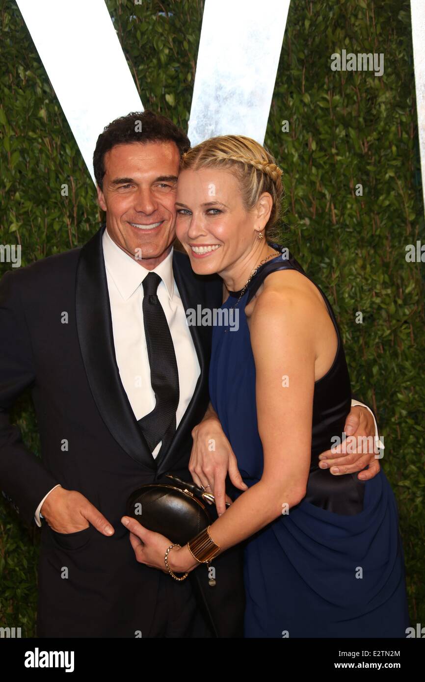 2013 Vanity Fair Oscar Party at Sunset Tower - Arrivals  Featuring: Chelsea Handler,Andre Balazs Where: Los Angeles, California, United States When: 25 Feb 2013  **Not available for publication in Germany** Stock Photo
