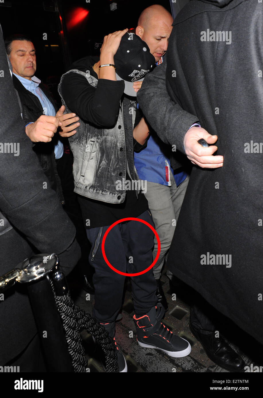 Justin Bieber left his hotel at 1am and headed for two clubs heavily ...