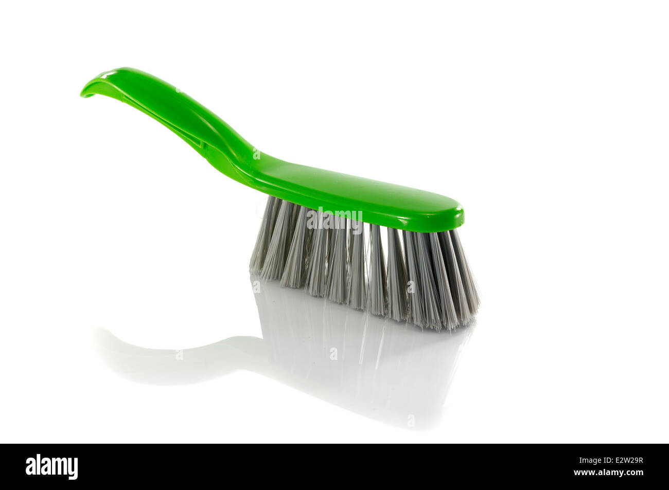 green brush isolated on white Stock Photo Alamy