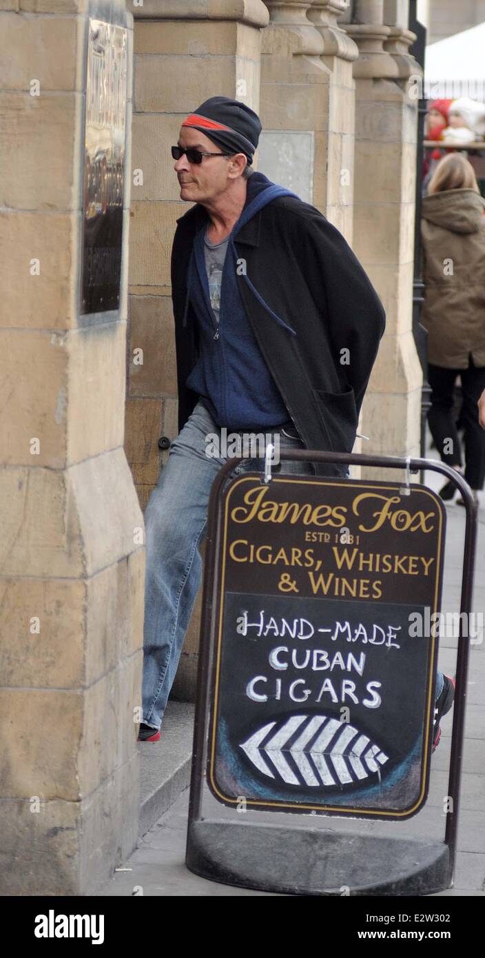 Charlie Sheen spotted on Grafton street 