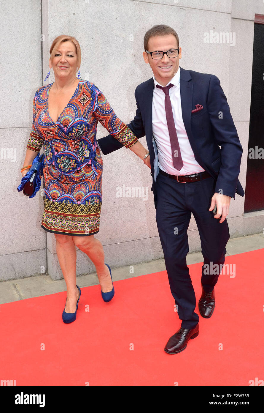 Joe Swash and his mother Kiffy Swash at Tesco Mum of the Year Awards ...