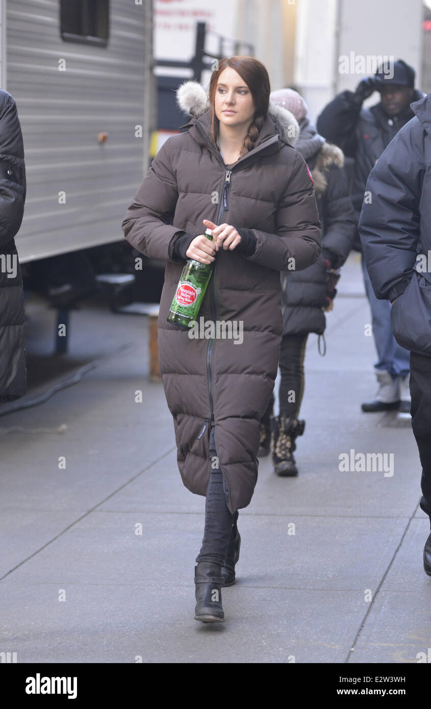 Shailene Woodley Seen On The Film Set Of The Amazing Spider Man 2 Featuring Shailene Woodley