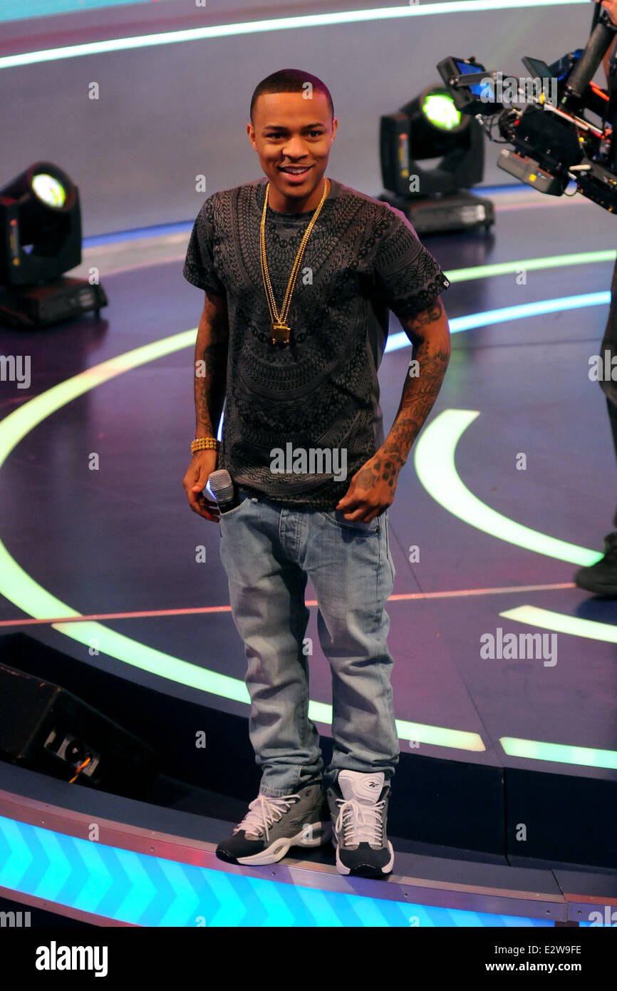 Celebrities appear on BET's 106 & Park  Featuring: Bow Wow Where: New York City, New York , United States When: 07 Mar 2013 Stock Photo