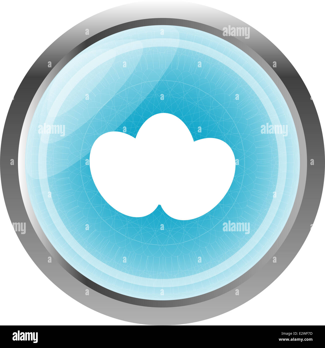 Easter Egg, web icon button isolated on white Stock Photo - Alamy