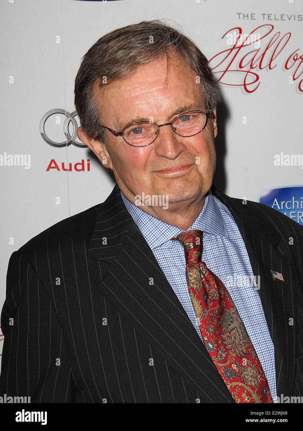 The Academy of Television Arts & Sciences' 22nd Annual Hall of Fame Induction Gala at The Beverly Hilton Hotel - Arrivals  Featuring: David McCallum Where: Beverly Hills, California, United States When: 11 Mar 2013 Stock Photo