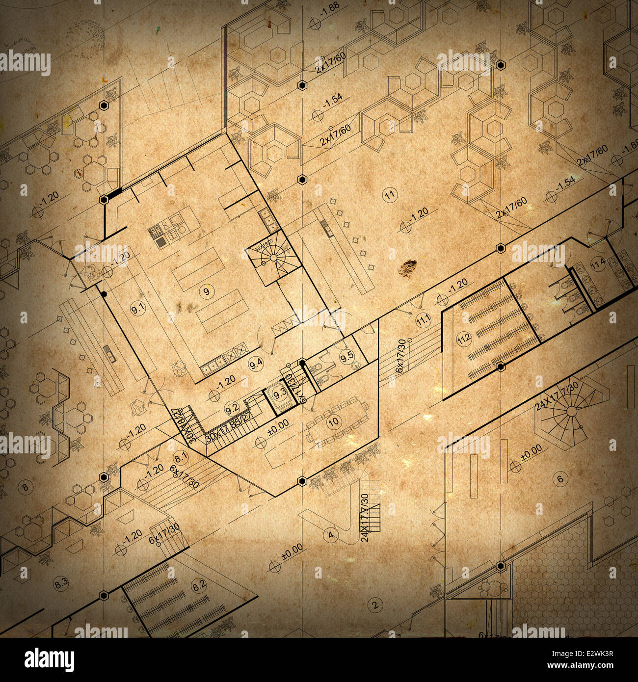 Architectural floor plan hi-res stock photography and images - Alamy