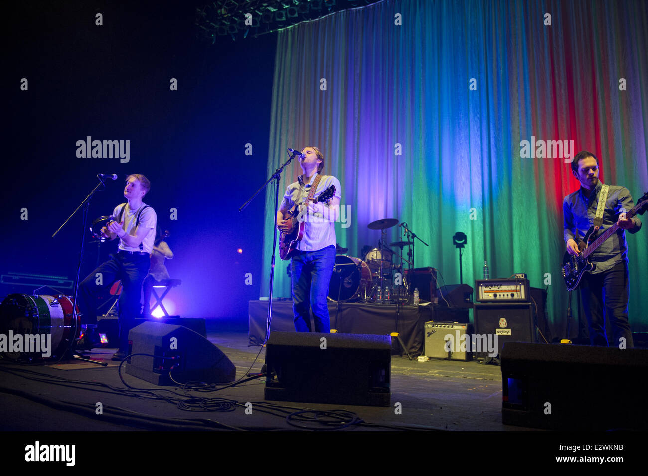 The Lumineers Performing Live On Stage At Brixton Academy Featuring 