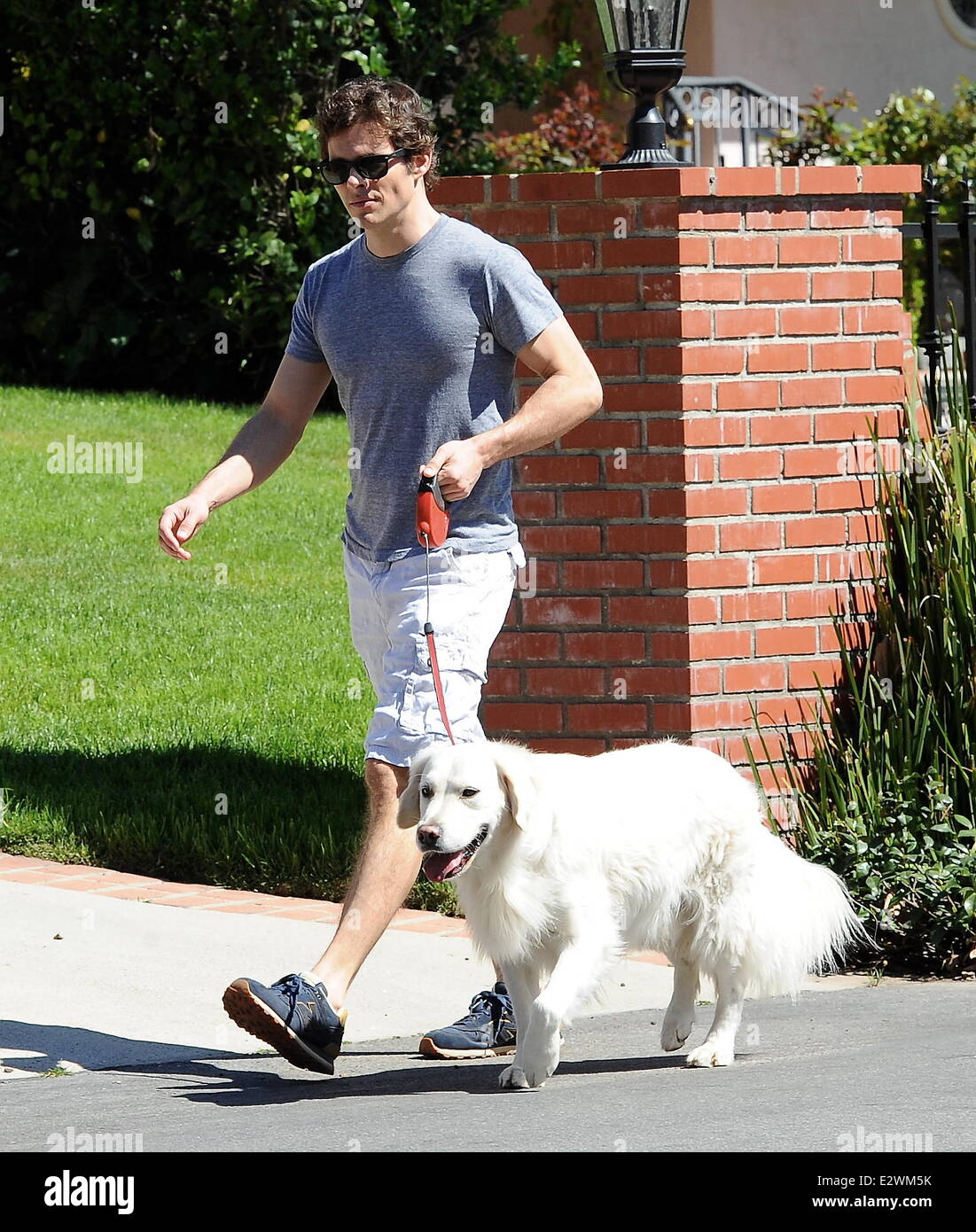 Actor James Marsden spotted walking his dog in Studio City. Featuring
