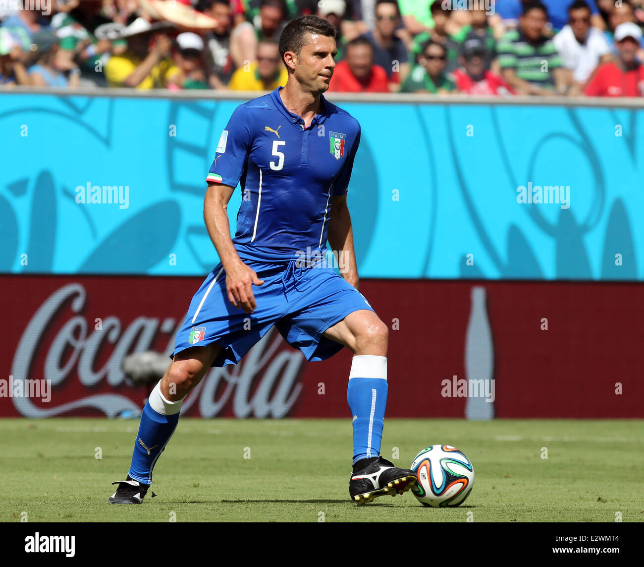 Recife, Brazil. 20th June, 2014. World Cup finals 2014. Group D match, Italy versus Costa Rica. Thiago Motta on the ball Credit:  Action Plus Sports/Alamy Live News Stock Photo