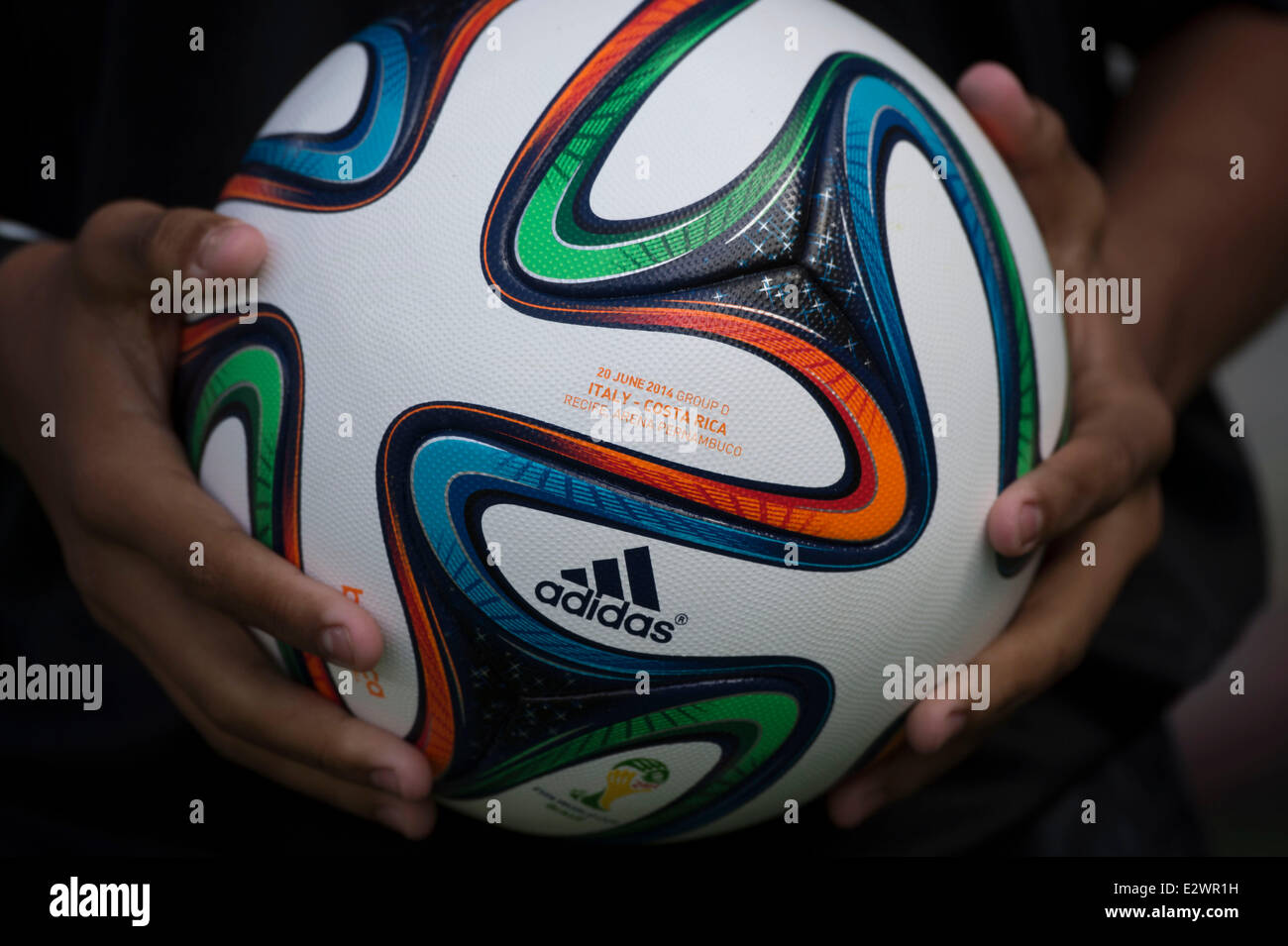 Isolated Brazuca Football For The Brazil Worldcup Final Stock Photo -  Download Image Now - iStock