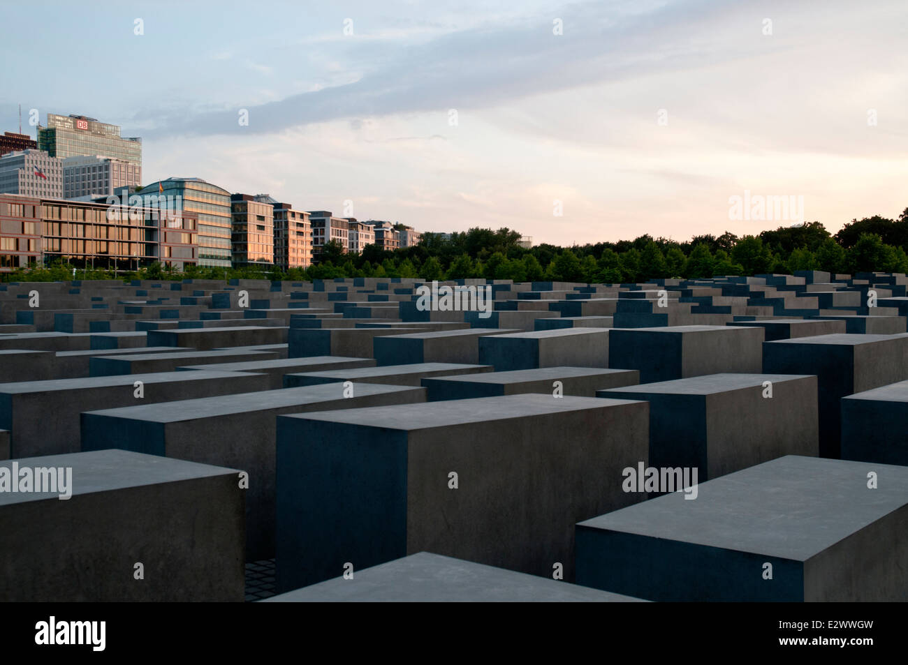 Memorial to the Murdered Jews of Europe (Denkmal für die ermordeten Juden Europas), Berlin, Germany Stock Photo