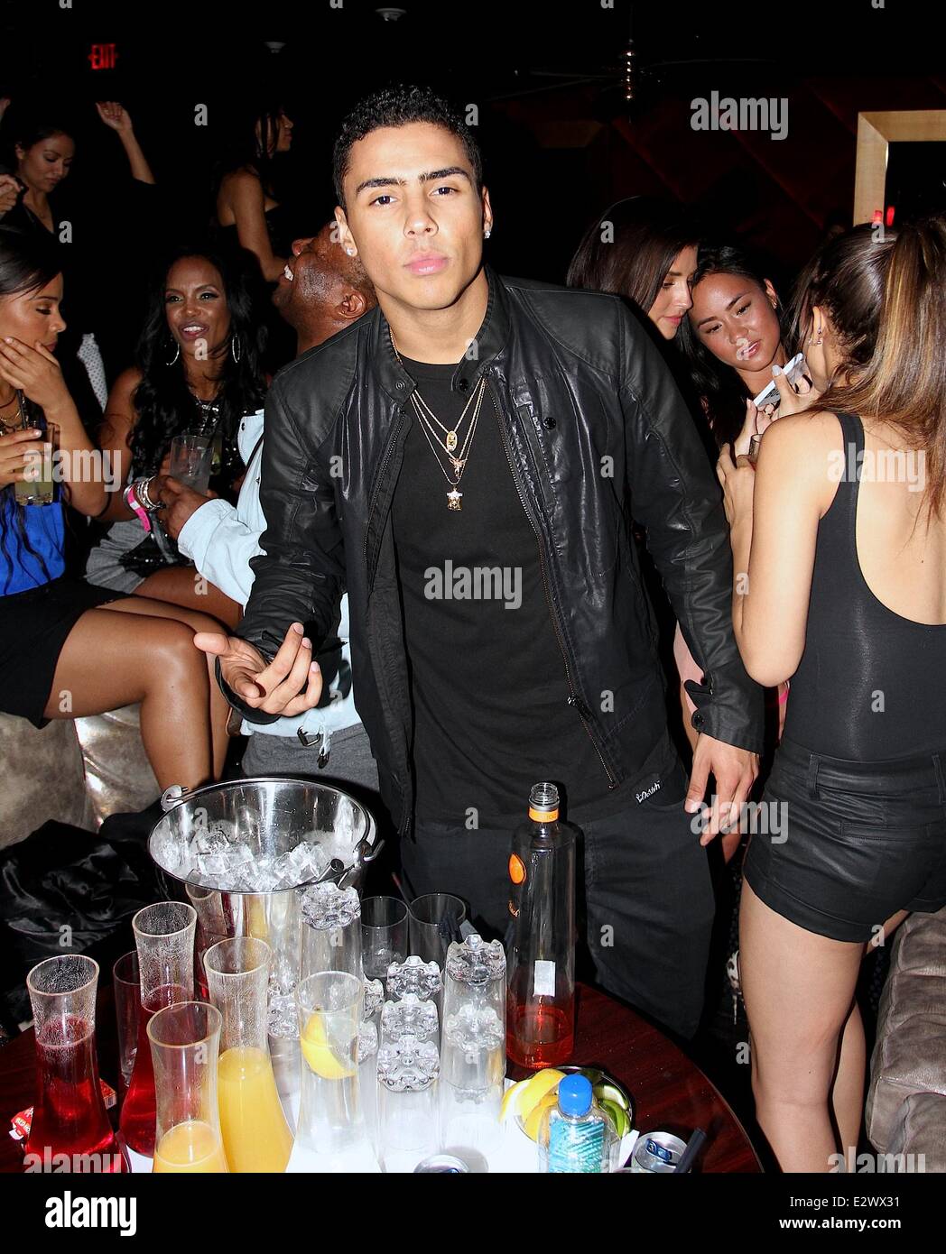 Celebrities Spotted At Drai S Hollywood Nightclub Featuring Quincy Stock Photo Alamy