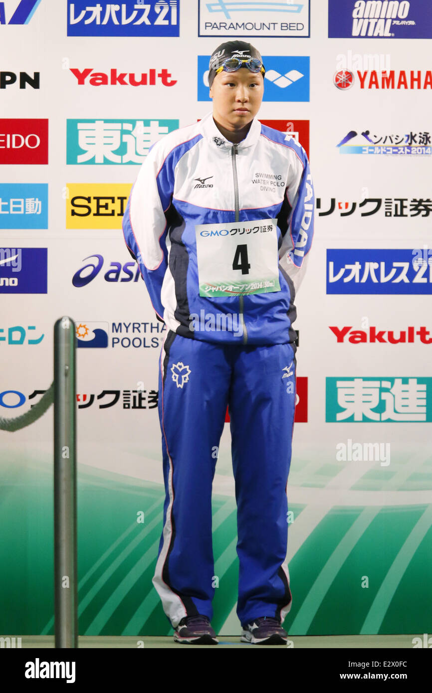 Sayaka Akase, JUNE 20, 2014 Swimming JAPAN OPEN 2014, Women's 100m