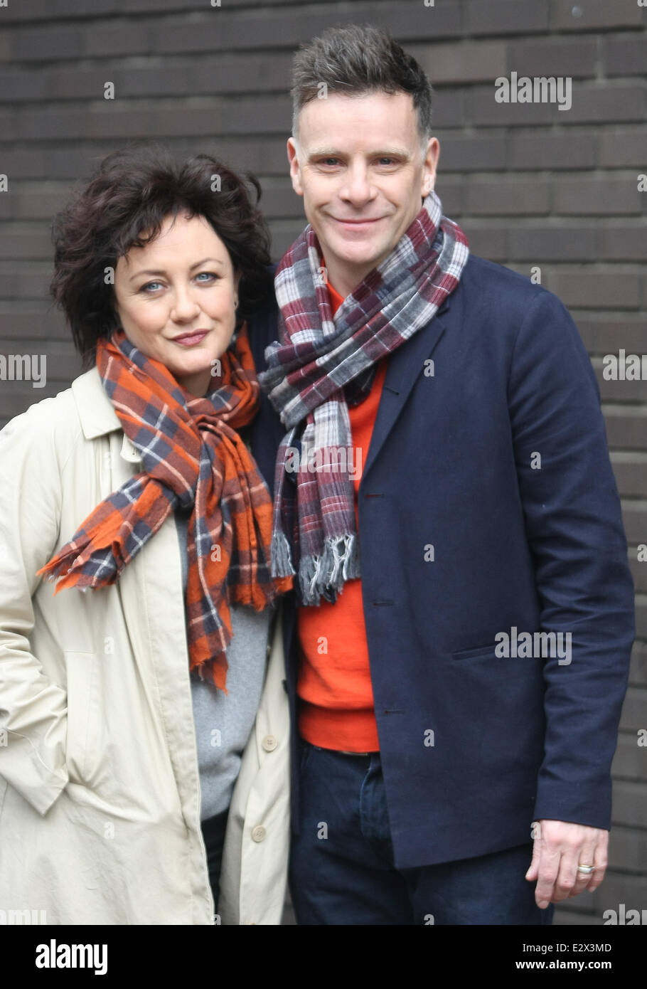 Celebrities at the ITV studios  Featuring: Lorraine McIntosh,Ricky Ross Where: London, United Kingdom When: 19 Mar 2013 Stock Photo