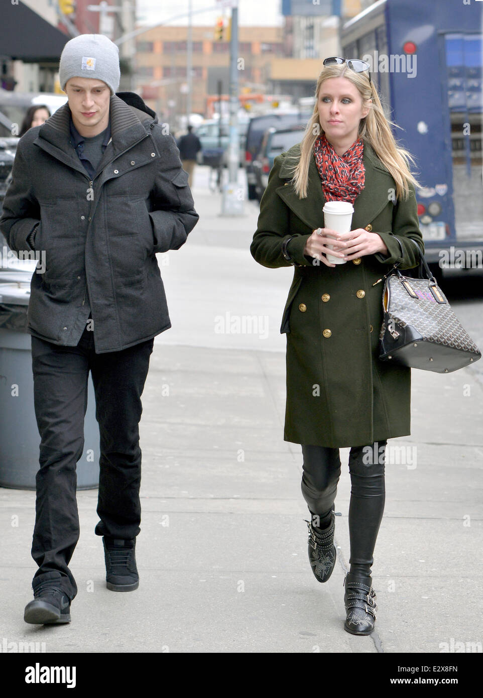 Nicky Hilton and James Rothschild out and about in SoHo after stopping