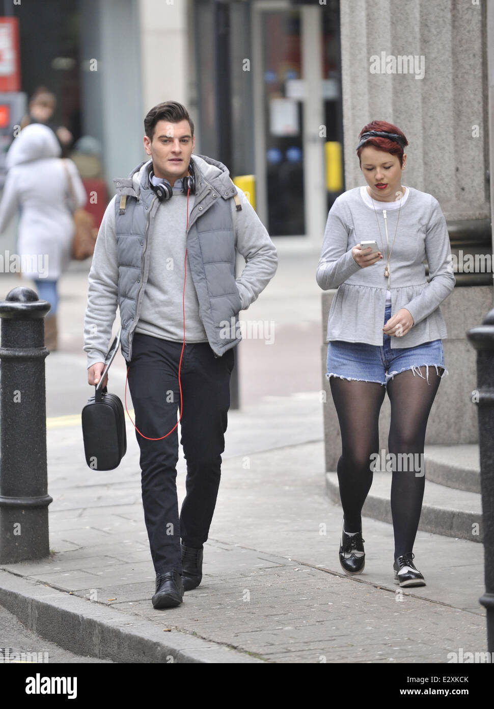 Matt Lapinskas out and about in central London Featuring Matt