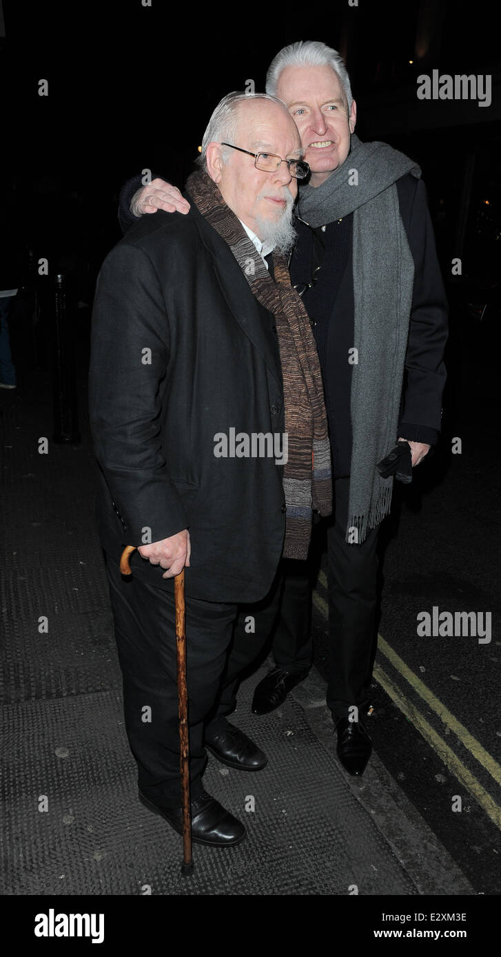 James McCartney concert at the New Ambassadors Theatre - Departures  Featuring: Sir Peter Blake,Mike McCartney Where: London, United Kingdom When: 27 Mar 2013 Stock Photo