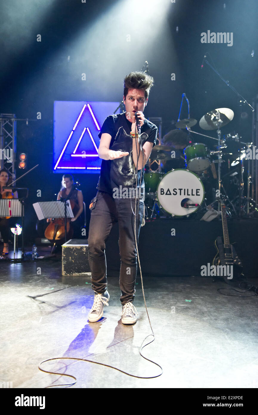 London based indiepop band Bastille performing live at Shepherds Bush