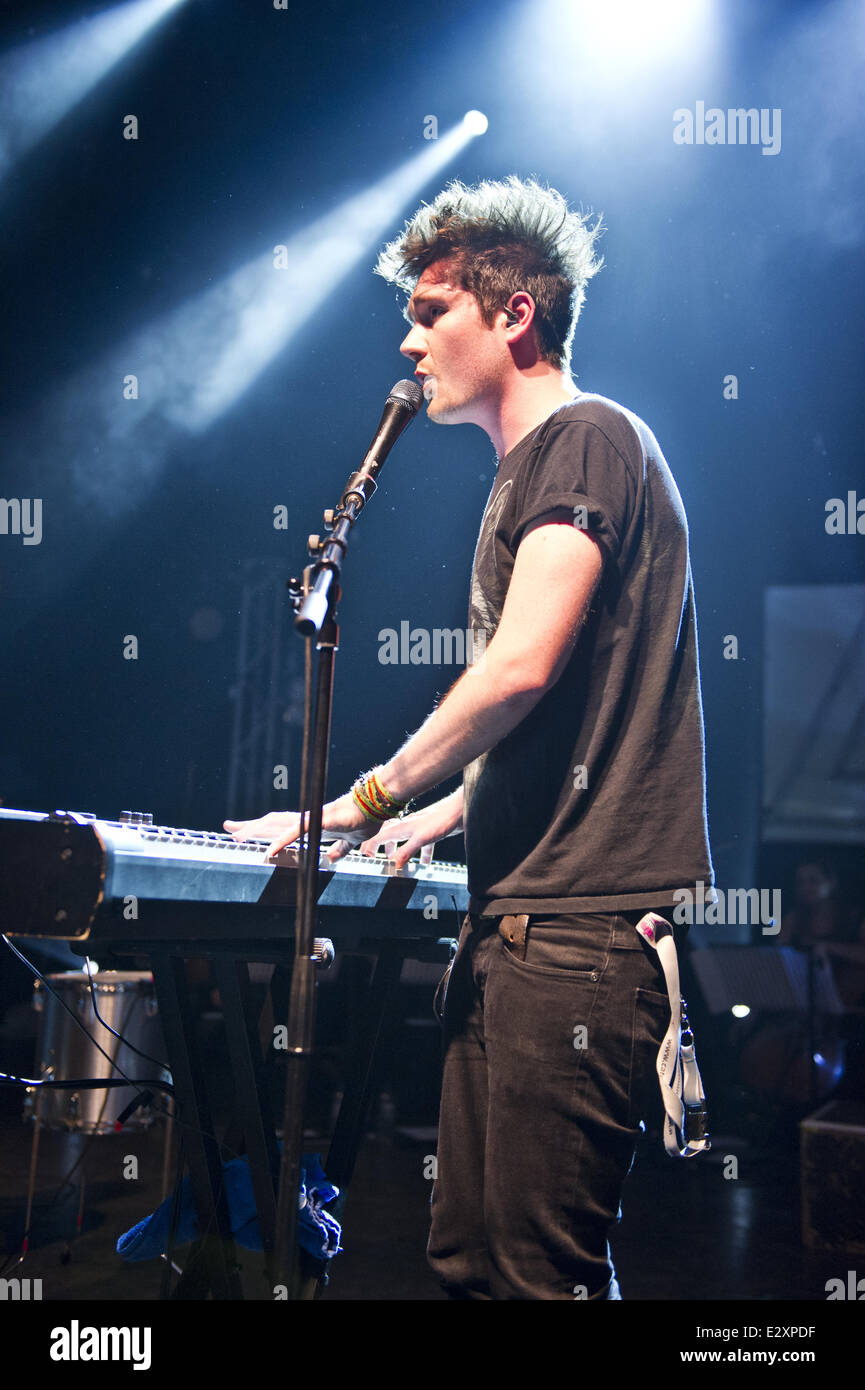 London based indiepop band Bastille performing live at Shepherds Bush