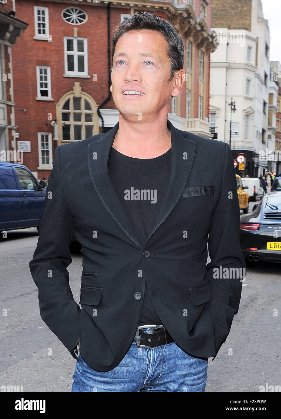 The Health Lottery reception with Simon Cowell held at Claridge's - Outside Arrivals  Featuring: Sid Owen Where: London, United Kingdom When: 28 Mar 2013 Stock Photo