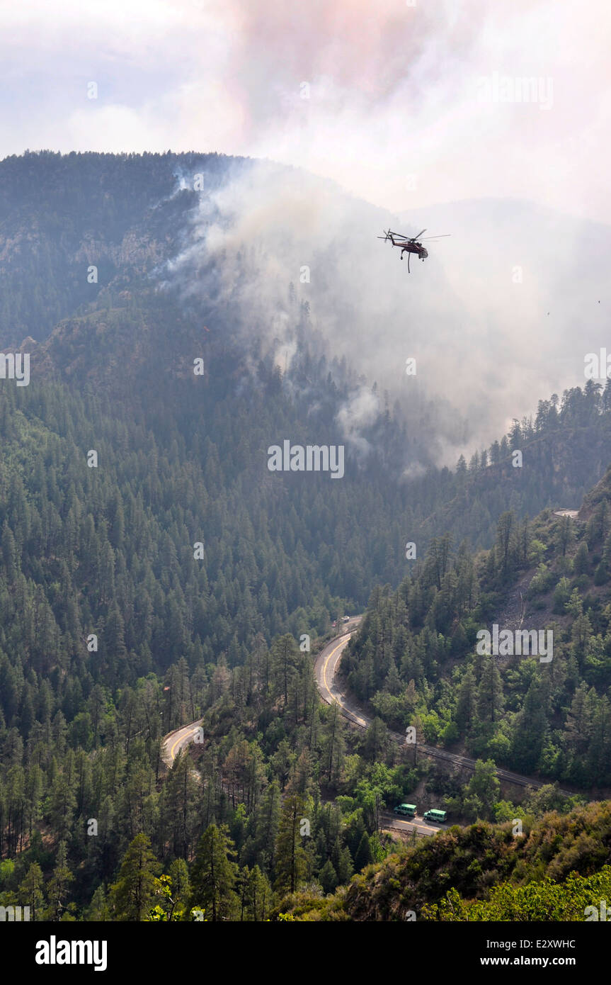 Slide Fire (Sterling Canyon on fire Stock Photo Alamy