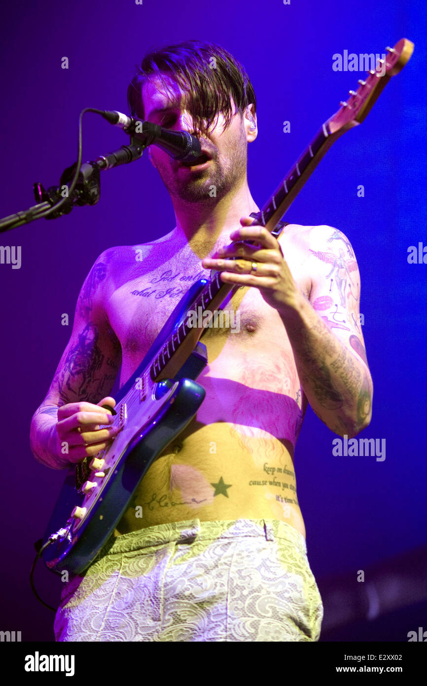 Biffy Clyro playing a headline gig at the SECC Featuring: Simon Neil ...