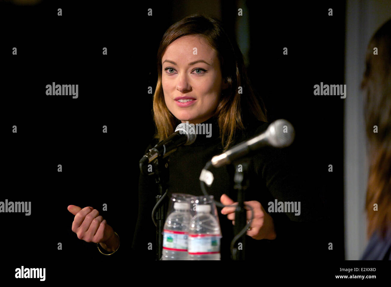 Kelly Oxford's book launch for 'Everything Is Perfect When You're a Liar' at the Bookstore Cafe  Featuring: Olivia Wilde Where: New York City, United States When: 01 Apr 2013 Stock Photo