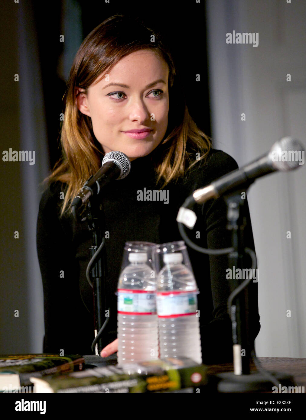 Kelly Oxford's book launch for 'Everything Is Perfect When You're a Liar' at the Bookstore Cafe  Featuring: Olivia Wilde Where: New York City, United States When: 01 Apr 2013 Stock Photo
