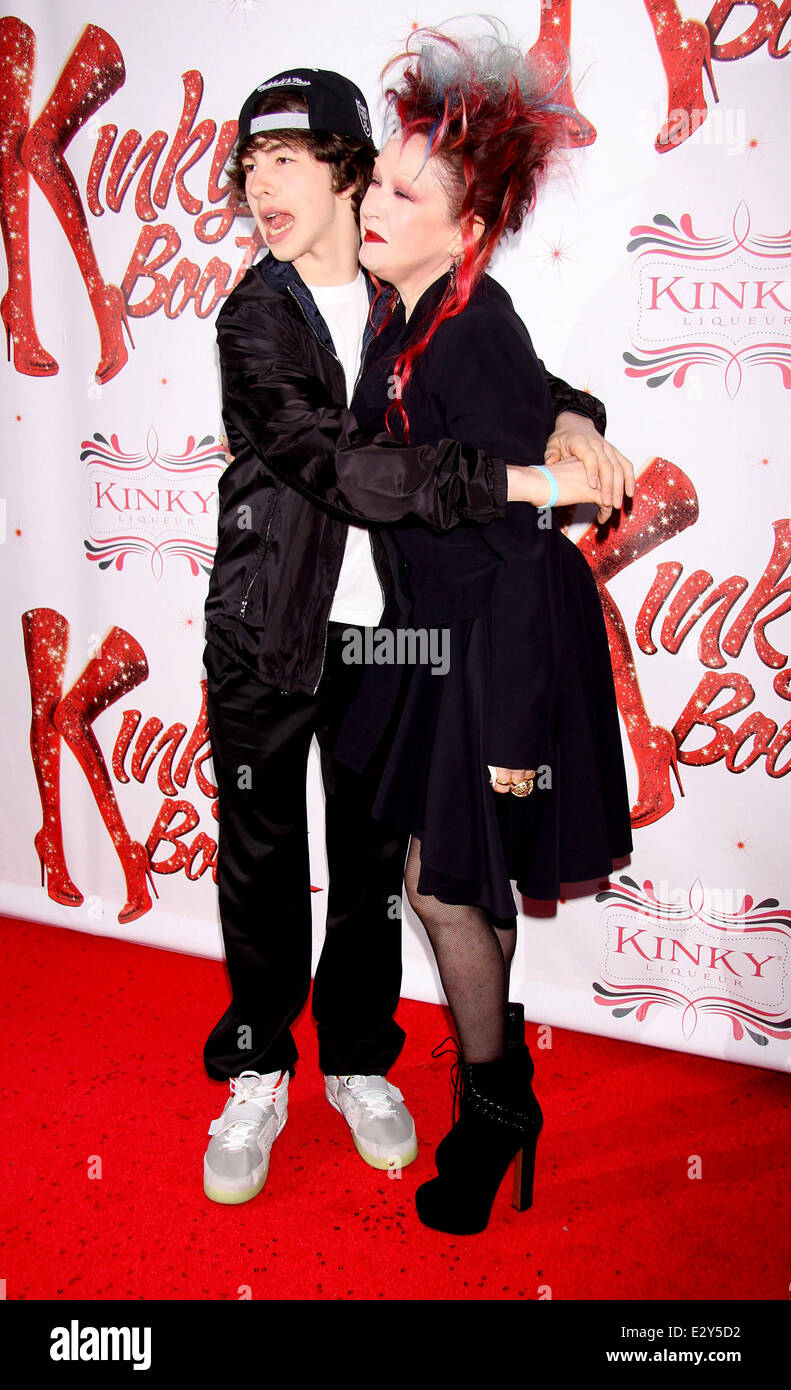 Celebrities Attend The Broadway Premiere Of Kinky Boots At The Hirschfeld Theatre Arrivals Featuring Declyn Wallace