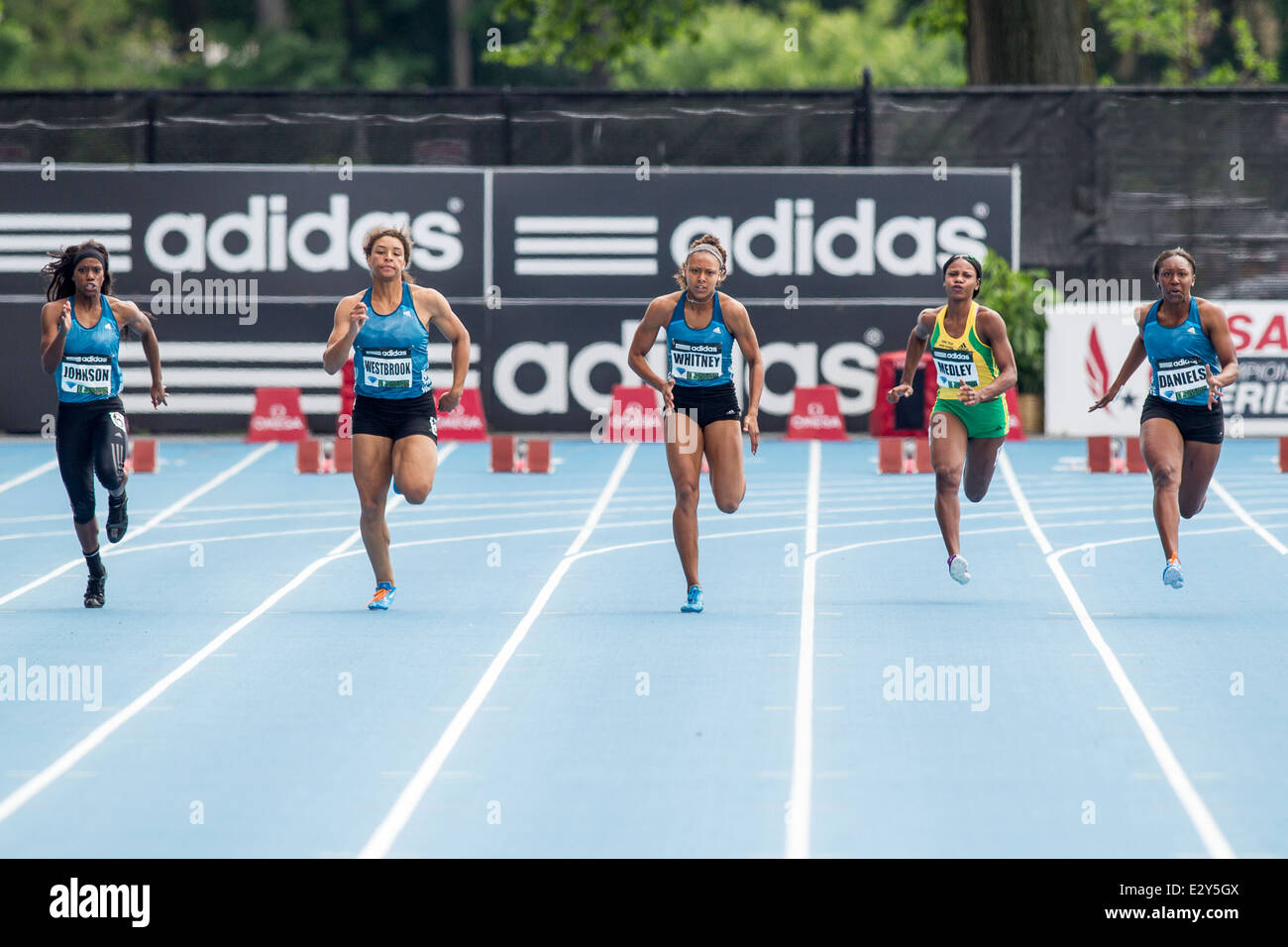 Adidas Girls' Dream 100 at the 2014 Adidas Track and Field Grand Prix Stock  Photo - Alamy