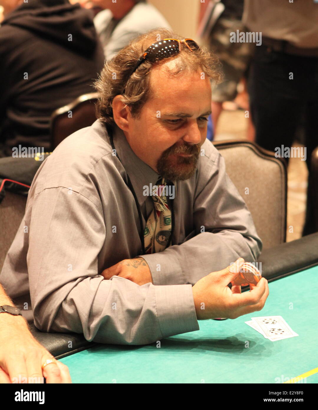 Opportunity Village Celebrity Poker Tournament, held at Caesars Palace Hotel and Casino - Inside  Featuring: Jerry Supiran Where: Las Vegas, NV, United States When: 06 Apr 2013 Stock Photo