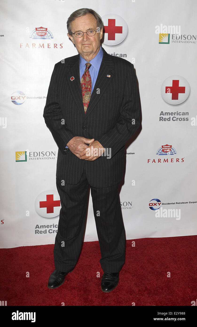 Members of the Armed Forces and the cast of 'NCIS' honoured at the 'Annual Red Cross Red Tie Affair' - Arrivals  Featuring: David McCallum Where: Santa Monica, California, United States When: 06 Apr 2013 Stock Photo