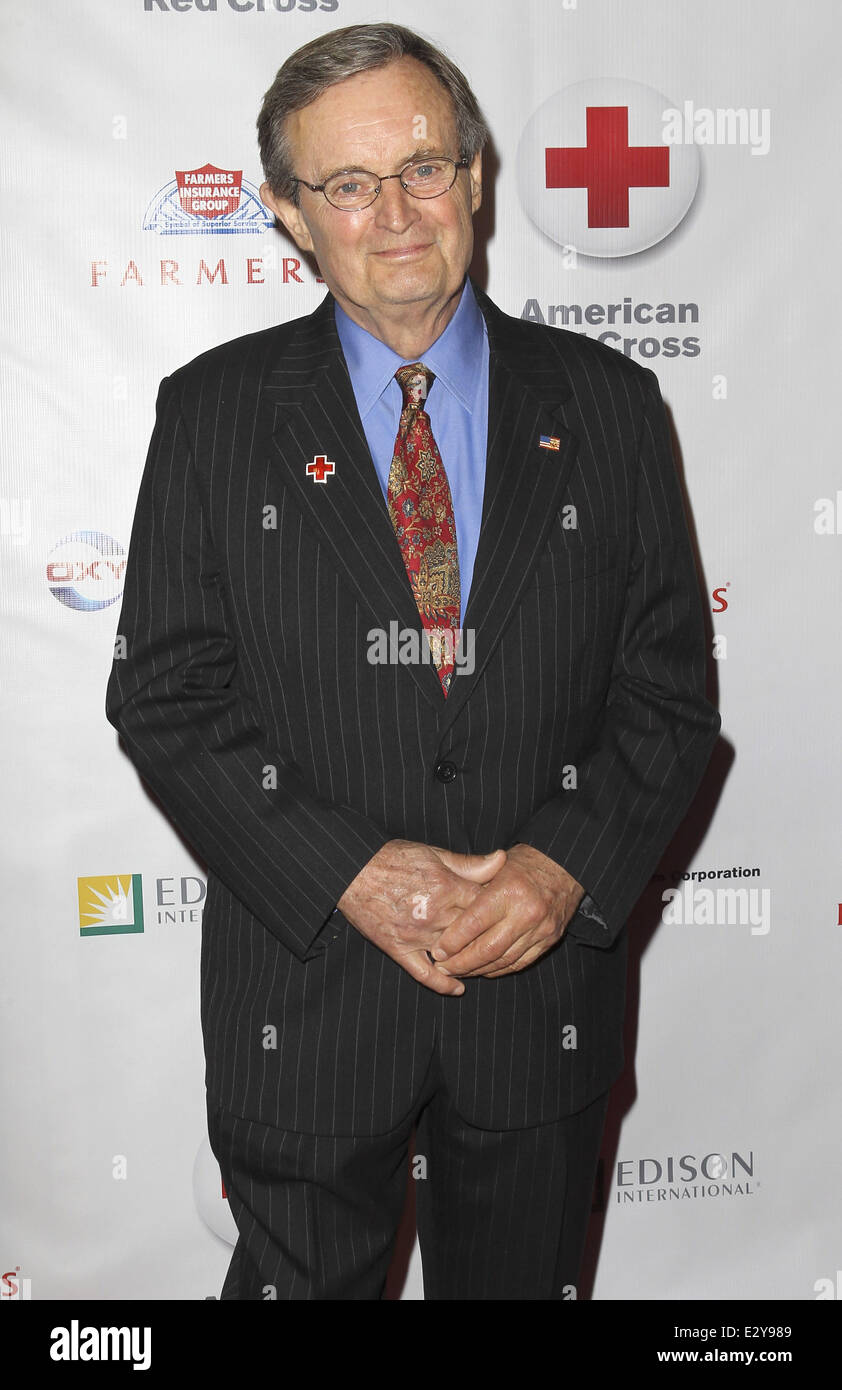 Members of the Armed Forces and the cast of 'NCIS' honoured at the 'Annual Red Cross Red Tie Affair' - Arrivals  Featuring: David McCallum Where: Santa Monica, California, United States When: 06 Apr 2013 Stock Photo