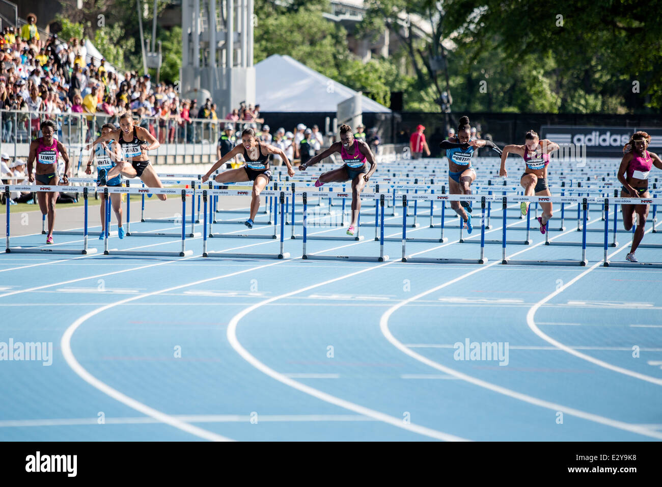 Women's Track And Field Hurdles High Resolution Stock Photography and