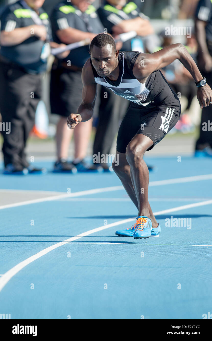David Rudisha (KEN) winner of the Mens' 800m at the 2014 Adidas Track