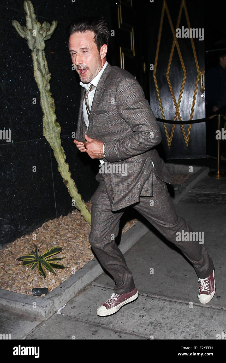 David Arquette outside Bootsy Bellows nightclub in West Hollywood