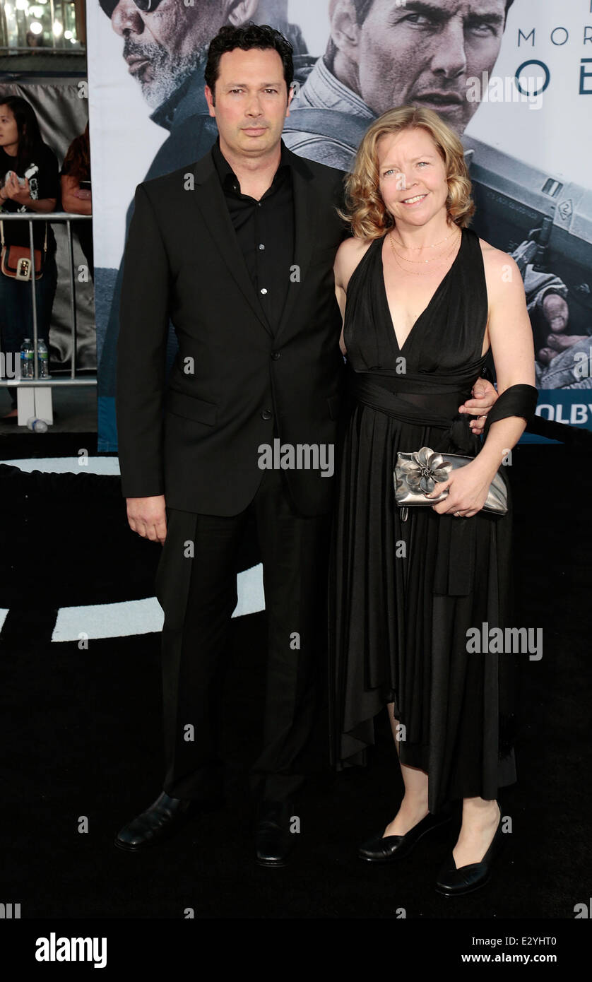 Celebrities attend Los Angeles premiere of 'Oblivion' at The Dolby Theatre.  Featuring: Karl Gajdusek,Larissa Kokernot Where: Hollywood, California, United States When: 10 Apr 2013 Stock Photo