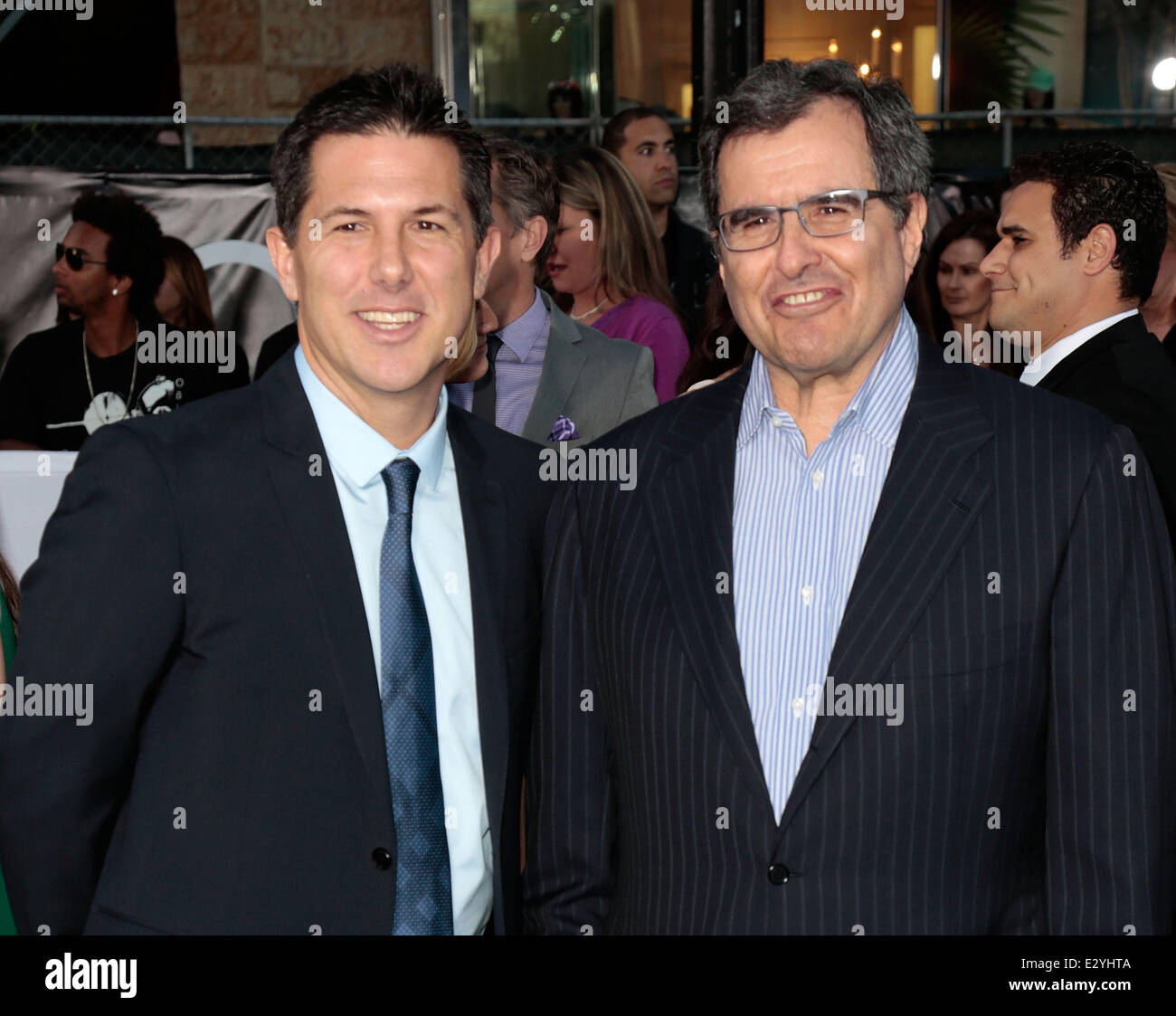 Celebrities attend Los Angeles premiere of 'Oblivion' at The Dolby Theatre.  Featuring: Dylan Clark,Peter Chernin Where: Hollywood, California, United States When: 10 Apr 2013 Stock Photo