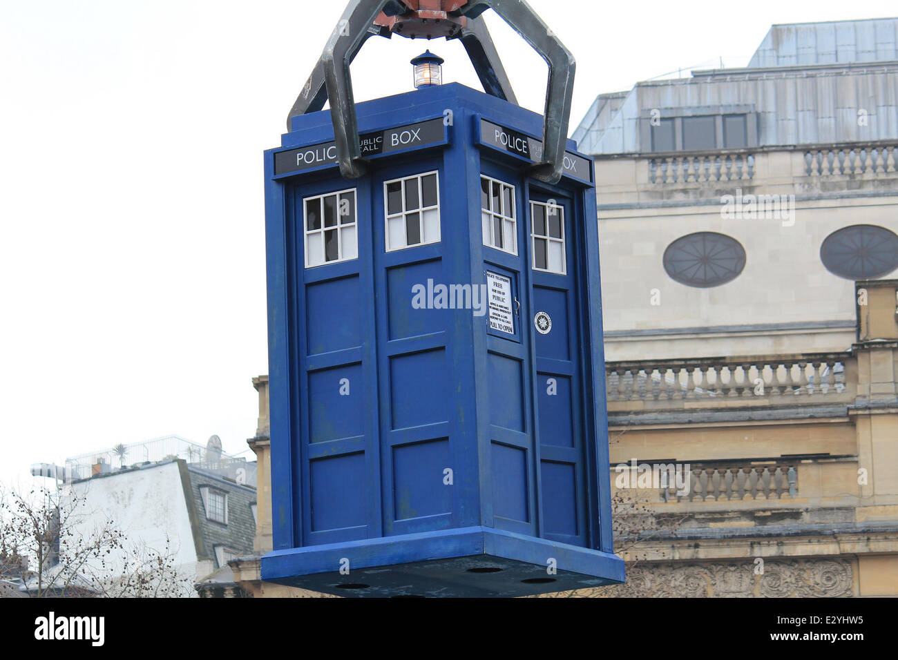 The cast of Doctor Who film the 50th anniversary special in Trafalgar