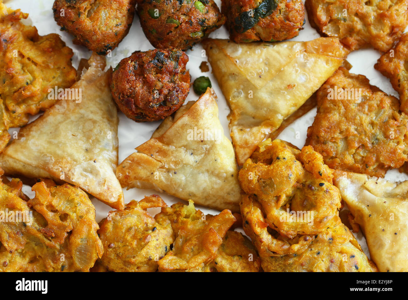 Indian vegetarian snacks Stock Photo - Alamy
