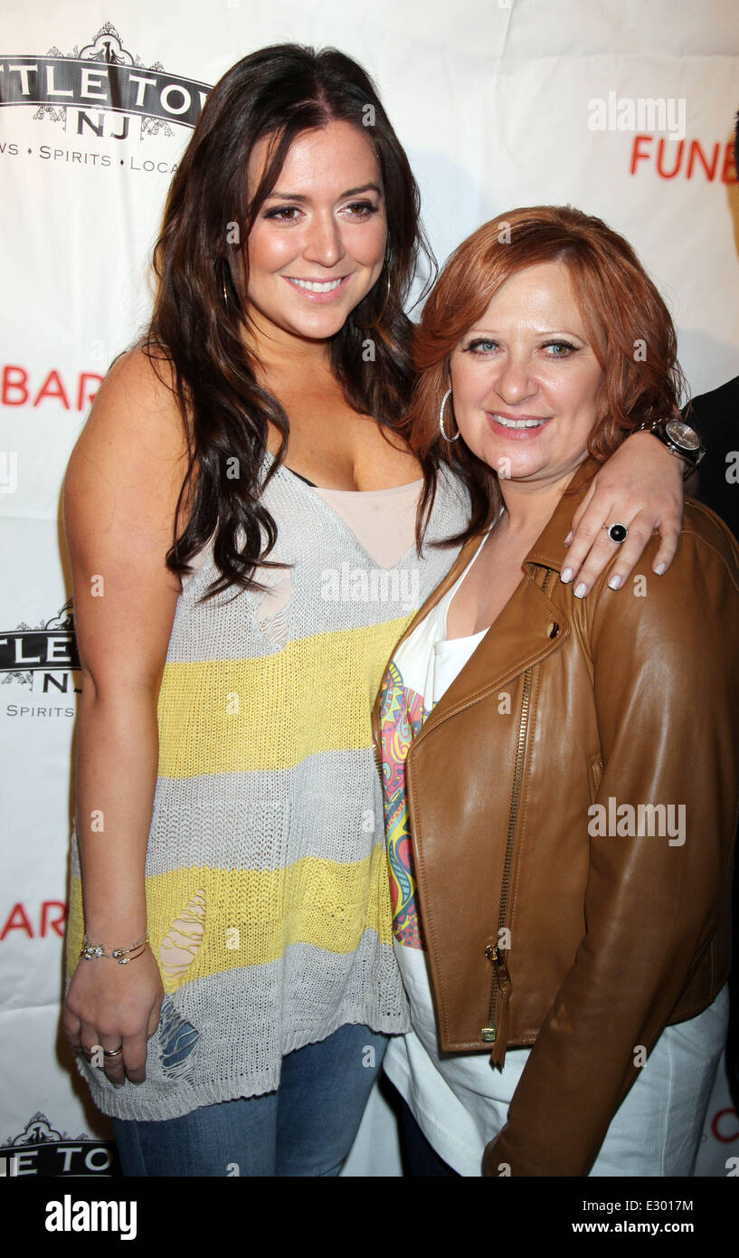 Real Houswive of New Jersey star, Caroline Manzo, and her family launch their new restaurant 'Little Town'  Featuring: Lauren Manzo,Caroline Manzo Where: Hoboken, NJ, United States When: 17 Apr 2013 Stock Photo