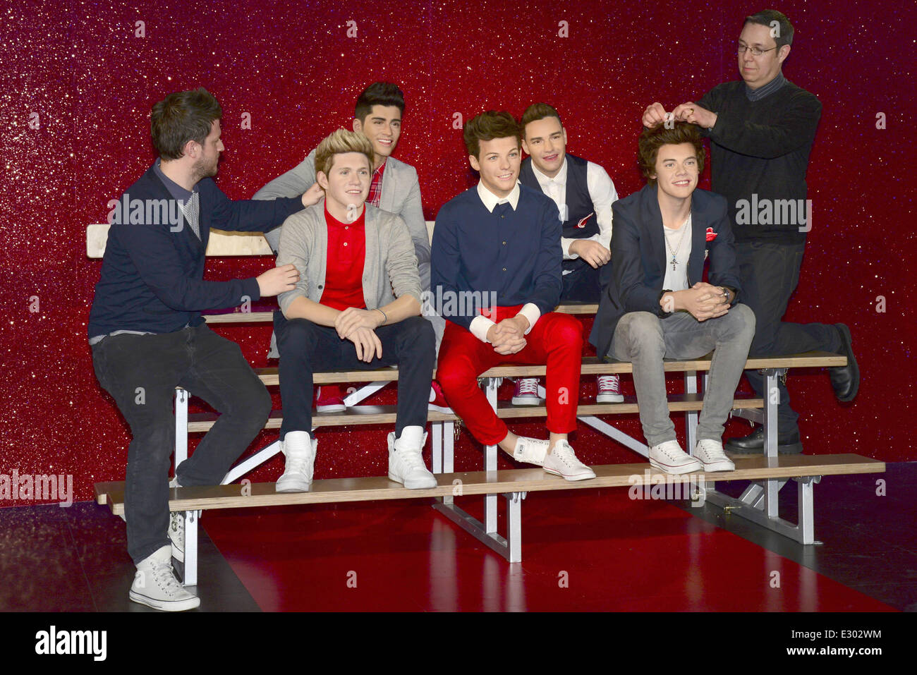 First shots of new wax figures of One Direction revealed at Madame