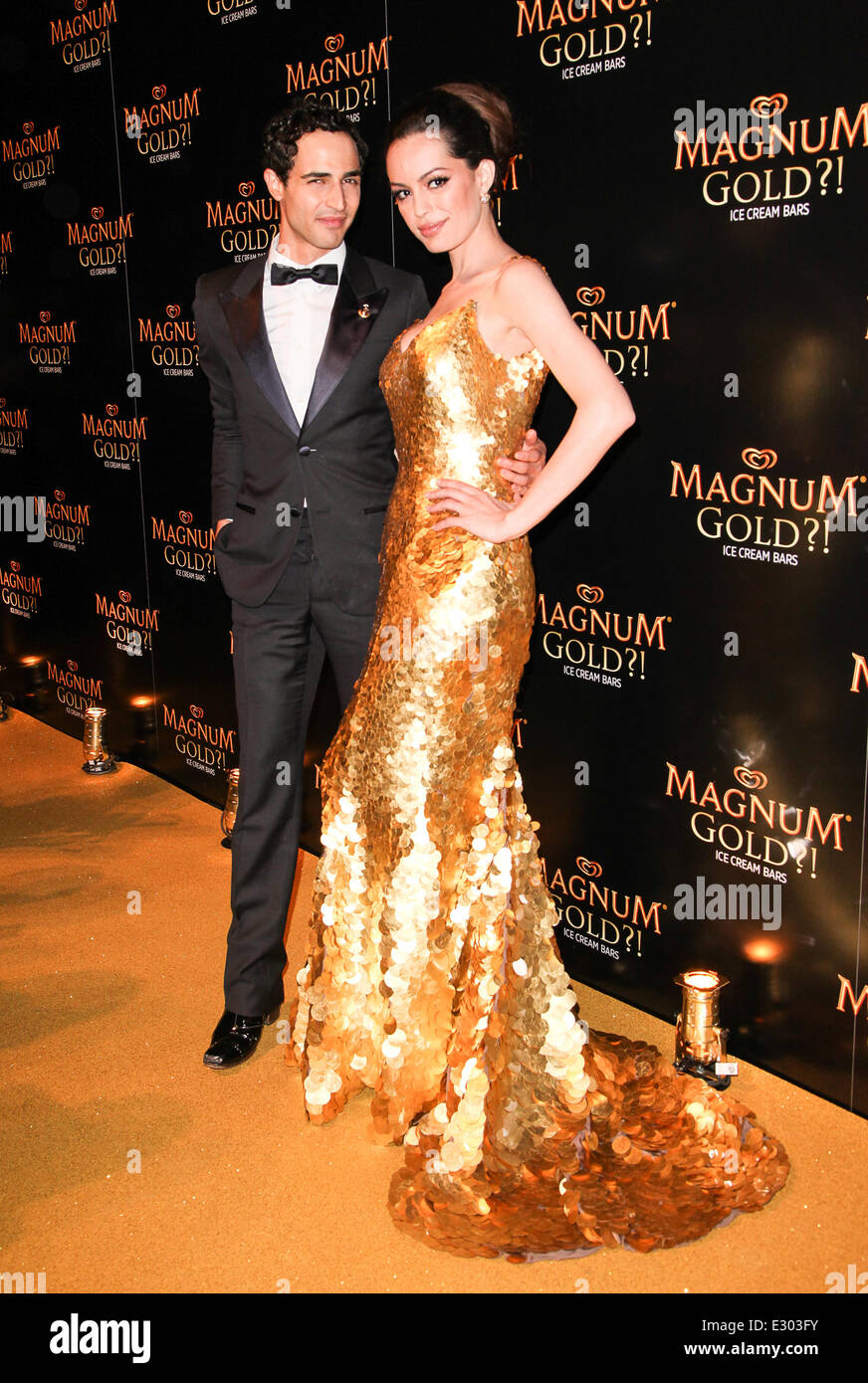 Cream and gold gown online