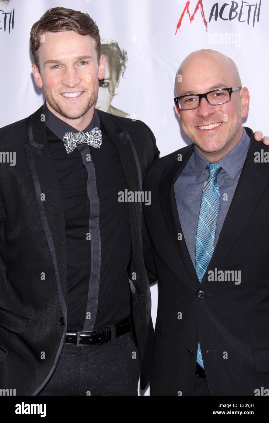Broadway opening night for 'Macbeth' at the Ethel Barrymore Theatre - Arrivals  Featuring: Claybourne Elder,Eric Rosen Where: New York, United States When: 21 Apr 2013 Stock Photo