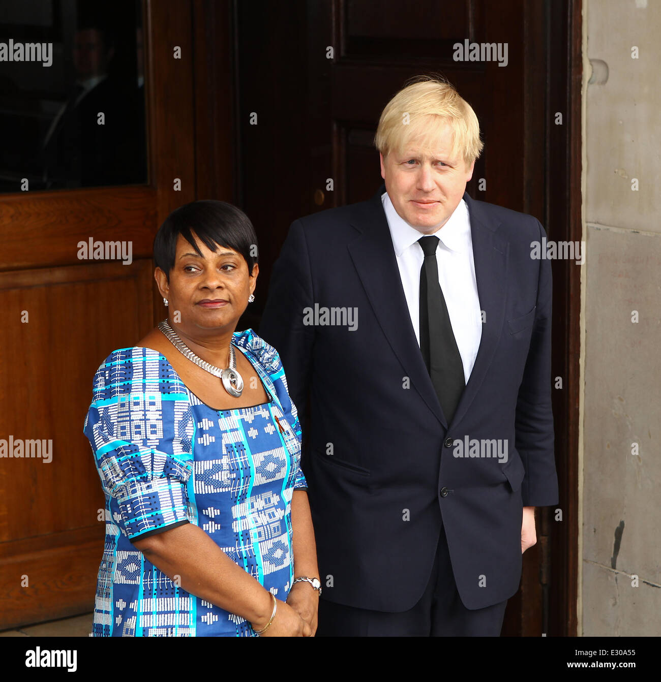 A memorial service to mark the 20th anniversary of the death of Stephen Lawrence at St Martins in the Fields Church in London  Featuring: Doreen Lawrence,Boris Johnson Where: London, United Kingdom When: 22 Apr 2013 Stock Photo