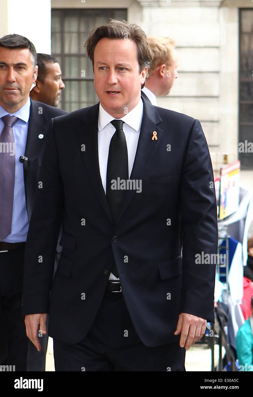 A memorial service to mark the 20th anniversary of the death of Stephen Lawrence at St Martins in the Fields Church in London  Featuring: David Cameron Where: London, United Kingdom When: 22 Apr 2013 Stock Photo
