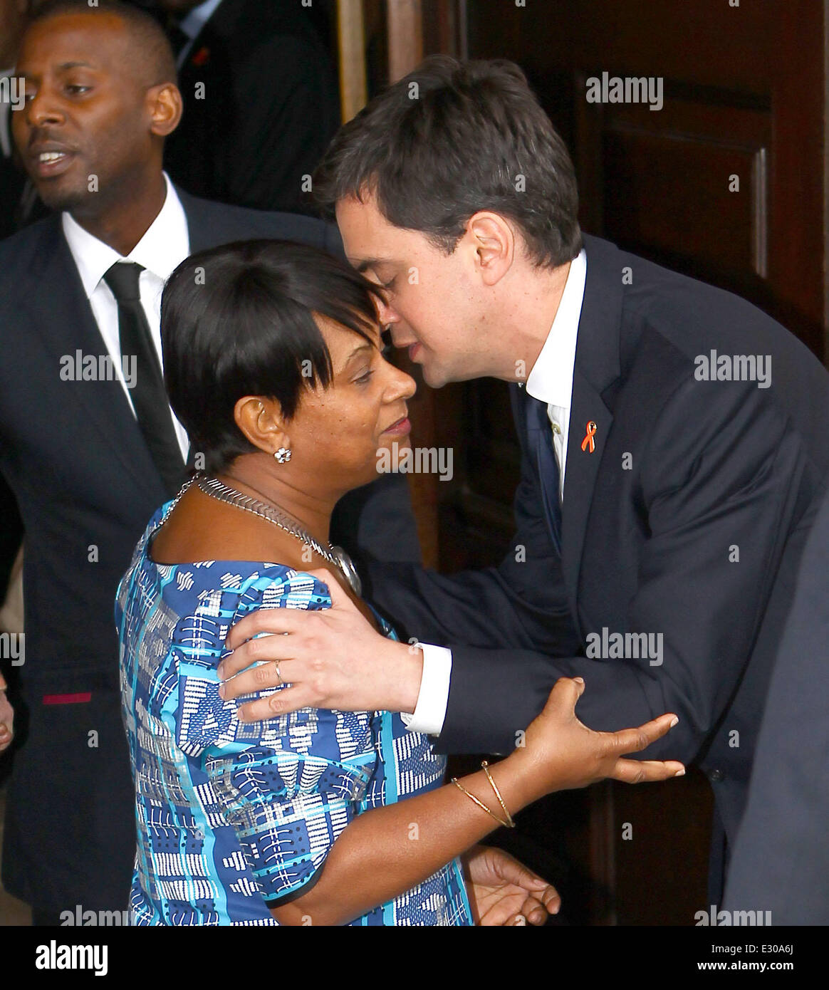 A memorial service to mark the 20th anniversary of the death of Stephen Lawrence at St Martins in the Fields Church in London  Featuring: Doreen Lawrence,Ed Milliband Where: London, United Kingdom When: 22 Apr 2013 Stock Photo