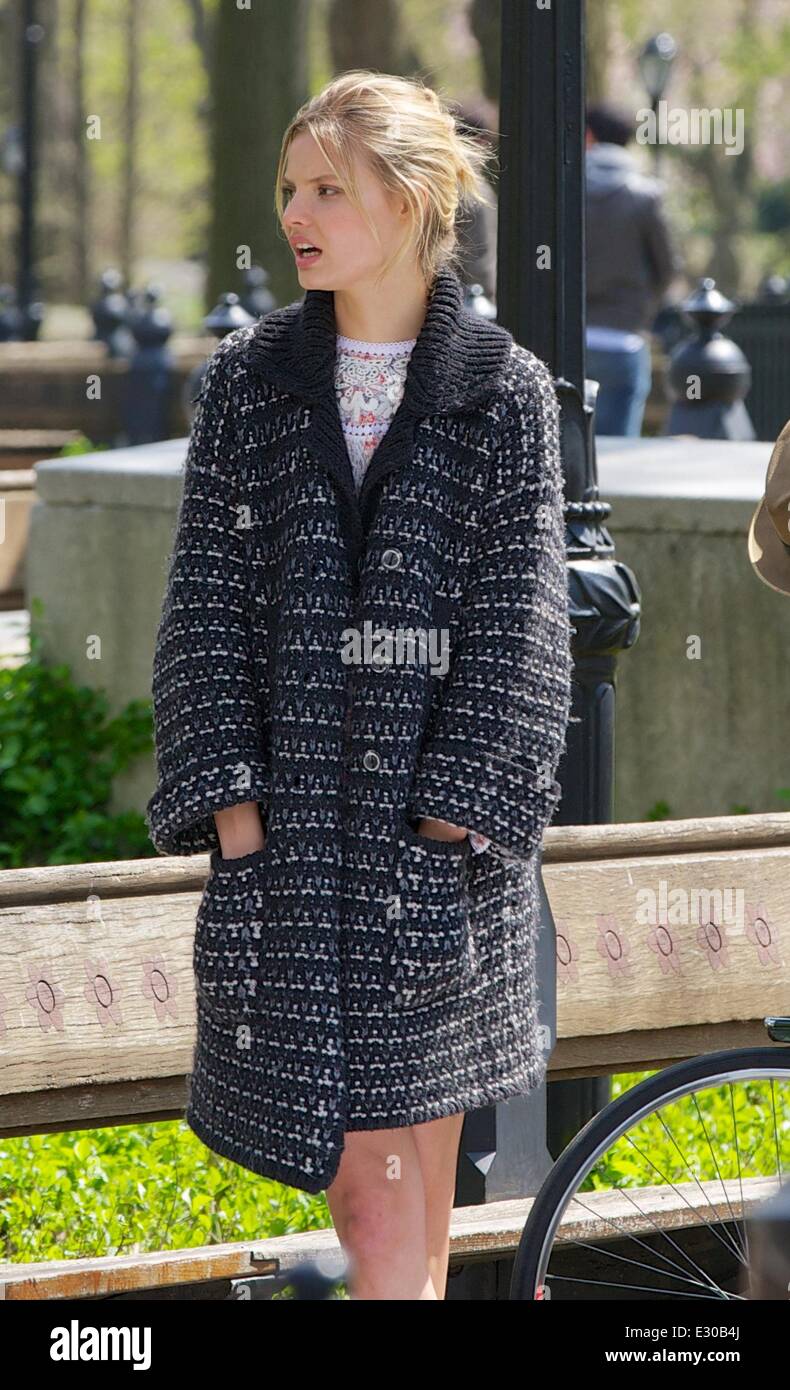 Supermodels pose for a Victoria's Secret catalog photoshoot in Central