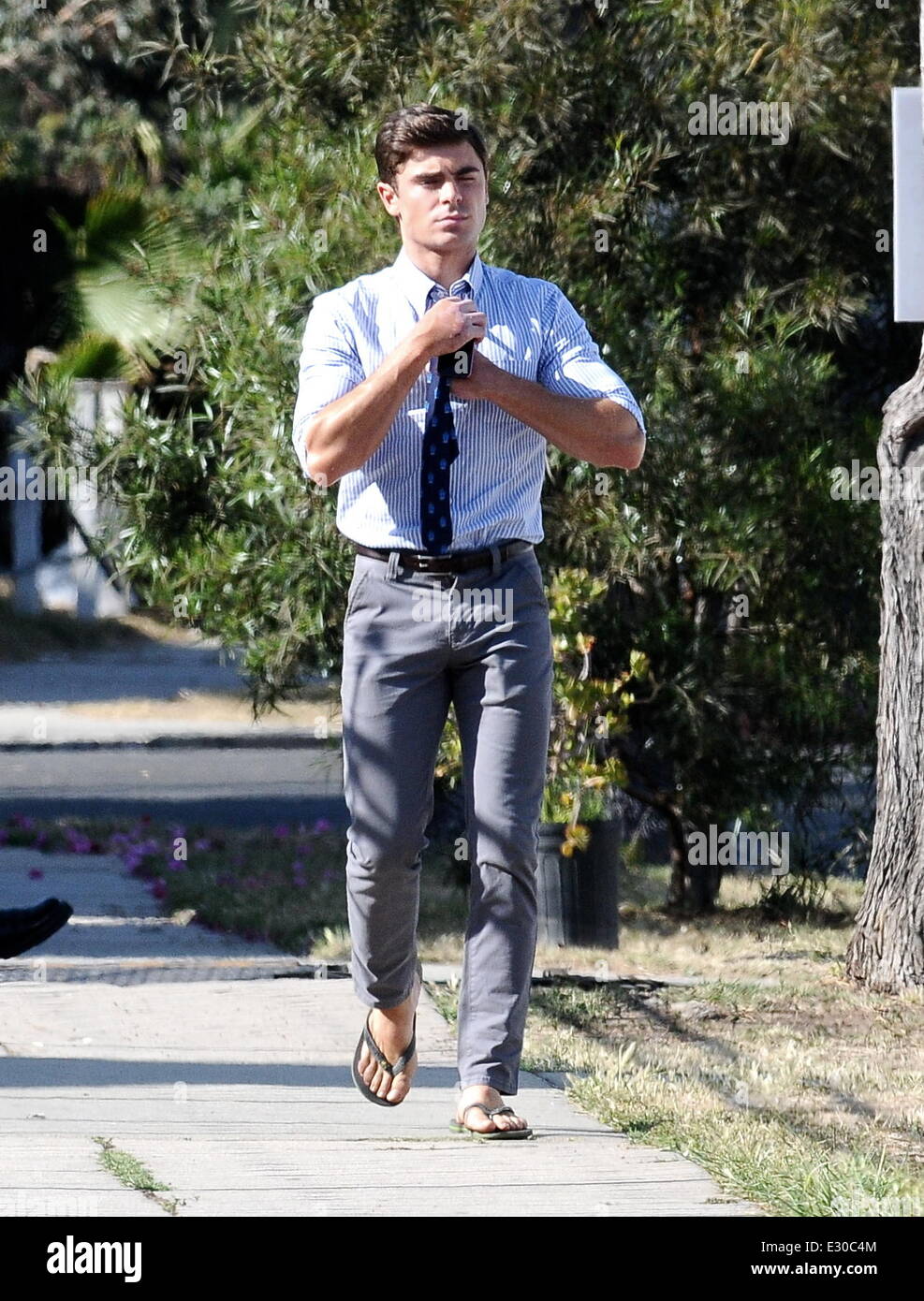 Zac Efron and Dave Franco on the set of 'The Townies' in Los Angeles  Featuring: Zac Efron Where: Los Angeles, CA, United States Stock Photo -  Alamy