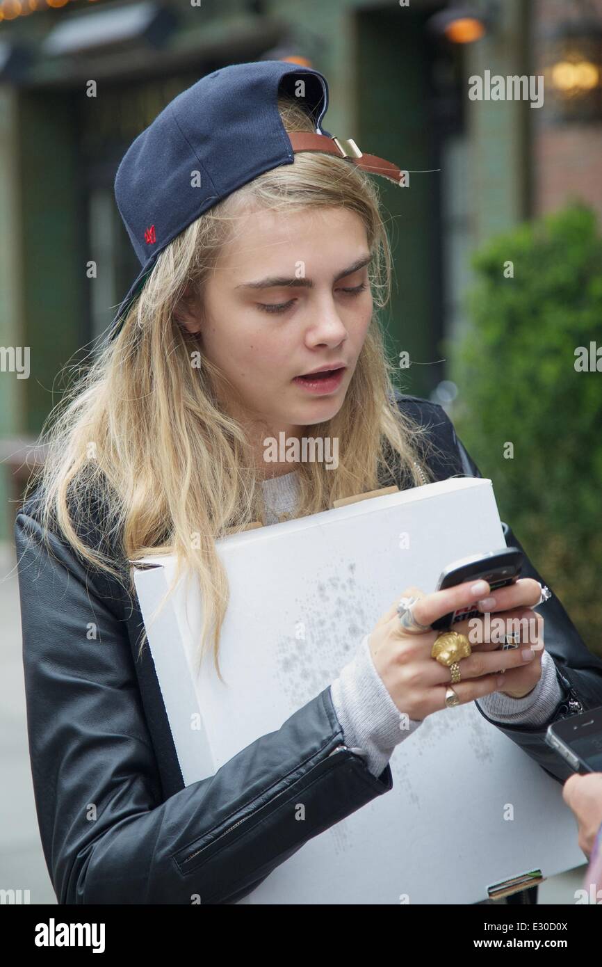 Cara Delevingne seen out and about in New York City Featuring: Cara ...
